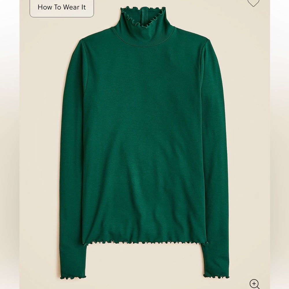 Emerald Green J Crew Turtleneck